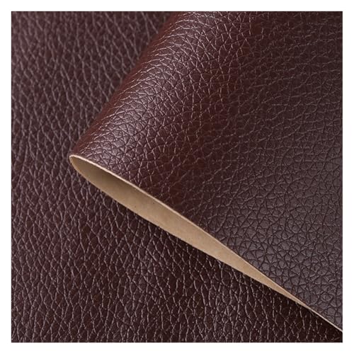 Kunstleder Selbstklebend Leder Reparatur Patch Mit Litschi Textur, Selbstklebendes Vinyl Leder Reparatur Tape Für Sofas, Möbel, Autositze, Bürostühle(Light brown,11.8x54in) von ARHEORMUH