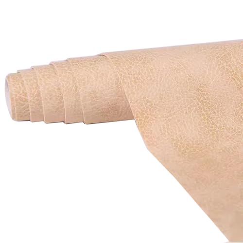 Kunstleder Selbstklebend Lederflicken-Set For Möbel, Selbstklebender Lederreparaturflicken For Autositz, Couch, Sofa, Bootssitz, Stuhl, Handtasche(Beige,39.4X54.3inch) von ARHEORMUH
