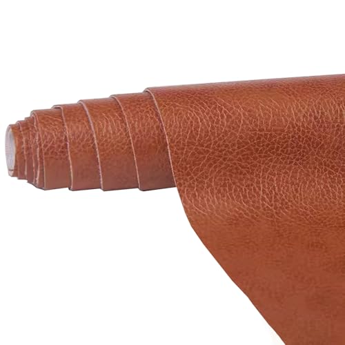Kunstleder Selbstklebend Lederflicken-Set For Möbel, Selbstklebender Lederreparaturflicken For Autositz, Couch, Sofa, Bootssitz, Stuhl, Handtasche(Brown,19.7X54.3inch) von ARHEORMUH