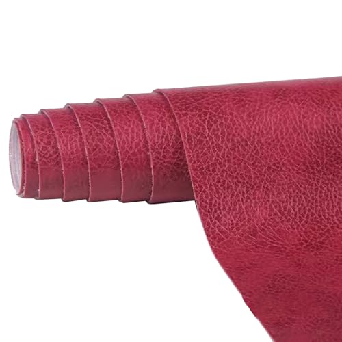 Kunstleder Selbstklebend Lederflicken-Set For Möbel, Selbstklebender Lederreparaturflicken For Autositz, Couch, Sofa, Bootssitz, Stuhl, Handtasche(Winered,19.7X54.3inch) von ARHEORMUH