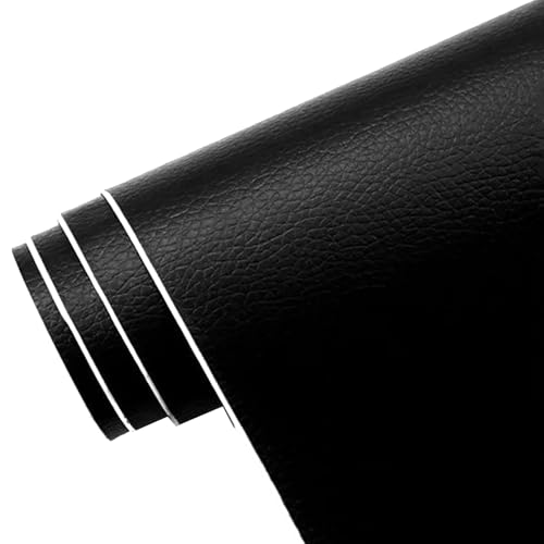 Kunstleder Selbstklebend Lederflicken for Möbel, selbstklebender Lederreparaturflicken for Autositz, Couch, Sofa, Bootssitz, Stuhl, Handtasche(Black,200x100 cm/78.7x39.4 in) von ARHEORMUH