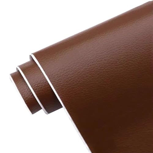 Kunstleder Selbstklebend Lederflicken for Möbel, selbstklebender Lederreparaturflicken for Autositz, Couch, Sofa, Bootssitz, Stuhl, Handtasche(Brown,100x68 cm/39.4x26.8 in) von ARHEORMUH