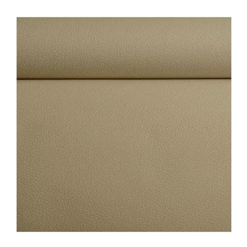 Kunstleder Selbstklebend Litchi Textur Leder Reparatur Patch Kit 39.4x47.2inch, Weiches Wasserdichtes Kunstleder Reparaturband Für Sofas Möbel Autositze(Khaki) von ARHEORMUH