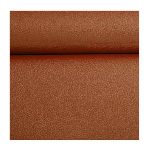 Kunstleder Selbstklebend Litchi Textur Leder Reparatur Patch Kit 39.4x47.2inch, Weiches Wasserdichtes Kunstleder Reparaturband Für Sofas Möbel Autositze(Light brown) von ARHEORMUH