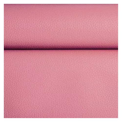 Kunstleder Selbstklebend Litchi Textur Leder Reparatur Patch Kit 39.4x47.2inch, Weiches Wasserdichtes Kunstleder Reparaturband Für Sofas Möbel Autositze(Light pink) von ARHEORMUH