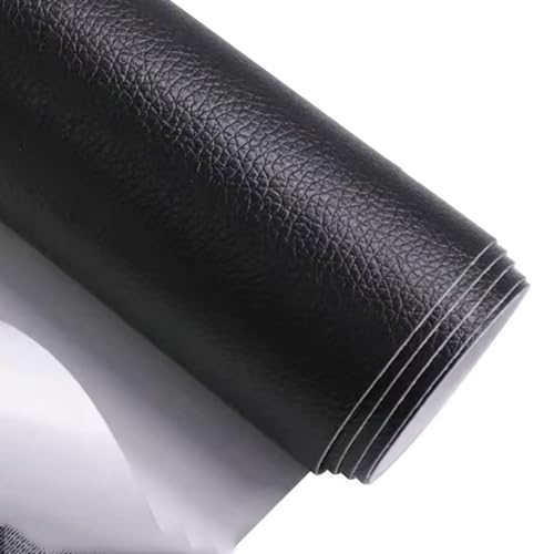 Kunstleder Selbstklebend Selbstklebendes Faux Leder Reparatur Patch, Möbel Couch Autositze Bürostühle Sofa Reparatur Patch Renoviert Patch(Black,39.4x54.3in) von ARHEORMUH