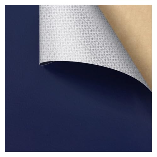 Kunstleder Selbstklebend Selbstklebendes Reparaturpflaster Aus PU-Leder, Lederreparaturband Mit Litschi-Texturoberfläche For Möbel, Vinyl-Reparaturset For Autositze(Dark blue,9.8X11.8inch) von ARHEORMUH