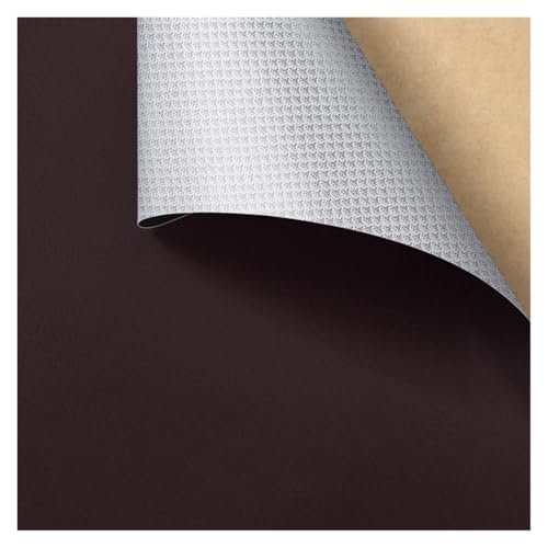 Kunstleder Selbstklebend Selbstklebendes Reparaturpflaster Aus PU-Leder, Lederreparaturband Mit Litschi-Texturoberfläche For Möbel, Vinyl-Reparaturset For Autositze(Dark brown,19.7X26.8inch) von ARHEORMUH