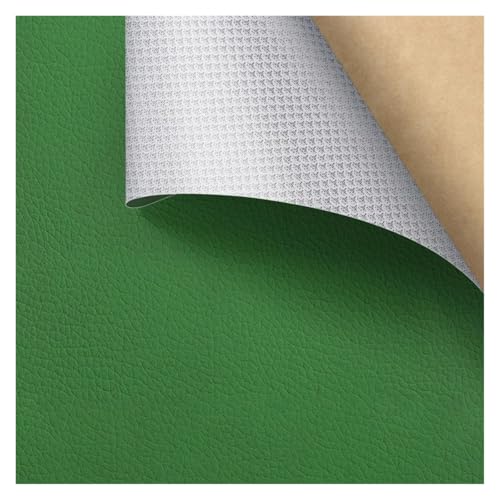 Kunstleder Selbstklebend Selbstklebendes Reparaturpflaster Aus PU-Leder, Lederreparaturband Mit Litschi-Texturoberfläche For Möbel, Vinyl-Reparaturset For Autositze(Green,19.7X26.8inch) von ARHEORMUH