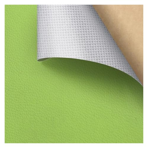Kunstleder Selbstklebend Selbstklebendes Reparaturpflaster Aus PU-Leder, Lederreparaturband Mit Litschi-Texturoberfläche For Möbel, Vinyl-Reparaturset For Autositze(Light green,19.7X26.8inch) von ARHEORMUH