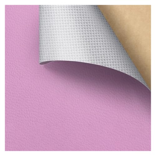 Kunstleder Selbstklebend Selbstklebendes Reparaturpflaster Aus PU-Leder, Lederreparaturband Mit Litschi-Texturoberfläche For Möbel, Vinyl-Reparaturset For Autositze(Light pink,19.7X26.8inch) von ARHEORMUH