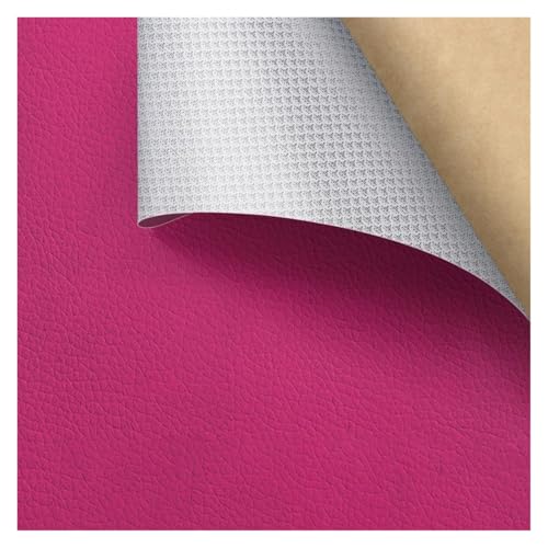 Kunstleder Selbstklebend Selbstklebendes Reparaturpflaster Aus PU-Leder, Lederreparaturband Mit Litschi-Texturoberfläche For Möbel, Vinyl-Reparaturset For Autositze(Pink,19.7X26.8inch) von ARHEORMUH