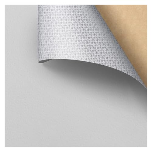 Kunstleder Selbstklebend Selbstklebendes Reparaturpflaster Aus PU-Leder, Lederreparaturband Mit Litschi-Texturoberfläche For Möbel, Vinyl-Reparaturset For Autositze(White,9.8X11.8inch) von ARHEORMUH