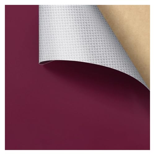Kunstleder Selbstklebend Selbstklebendes Reparaturpflaster Aus PU-Leder, Lederreparaturband Mit Litschi-Texturoberfläche For Möbel, Vinyl-Reparaturset For Autositze(Winered,19.7X26.8inch) von ARHEORMUH