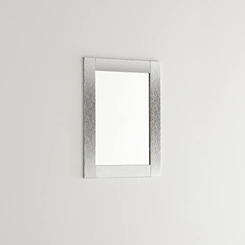 ARHome Spiegel Luxury, 76 x 56 cm, Poliert Silber, Wandspiegel, Made in Italy von ARHome