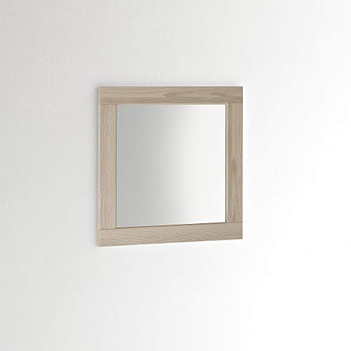 ARHome Quadratischer Wandspiegel, 60 x 60 cm (Esche Creme, 60 x 60) von ARHome