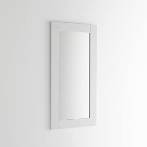 ARHome Wandspiegel, 126 x 66 cm, Weiß Matt, Spiegel, Made in Italy von ARHome