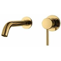 Unterputz-Waschtischarmatur BRAMPTON gold glänzend Unterputz-Waschtischarmatur BRAMPTON gold glänzend von ARIES