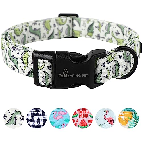 ARING PET Dinosaurier Hundehalsband - Niedliches Hundehalsband für kleine Hunde, Einstellbare Bequeme Baumwolle Junge Hundehalsbänder für Kleine Mittlere Große Hunde, X-Small ARING PET Dinosaurier Hundehalsband - Niedliches Hundehalsband für kleine Hunde, Einstellbare Bequeme Baumwolle Junge Hundehalsbänder für Kleine Mittlere Große Hunde, X-Small von ARING PET