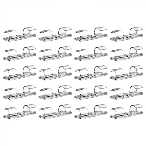 Selbstklebende Kabelklemmen – Kabel-Organizer, Selbstklebende Kabelklemmen | 20 Stück Kabelmanagement-Clips | Durchsichtige Kabelhalter Für Die Wand, Starker Kabel-Organizer Unter Dem Schreibtisch, Cl Selbstklebende Kabelklemmen – Kabel-Organizer, Selbstklebende Kabelklemmen | 20 Stück Kabelmanagement-Clips | Durchsichtige Kabelhalter Für Die Wand, Starker Kabel-Organizer Unter Dem Schreibtisch, Cl von ARIOU