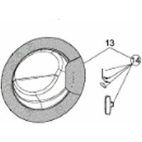 Ersatzteil - Bullauge komplett, original - - whirlpool, ariston hotpoint von HOTPOINT ARISTON