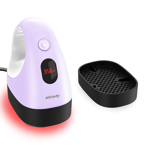 ARJudy Mini Transferpresse – Ultraleichte tragbare Hitzepresse & Presse Plotter Maschine mit 3 Heizstufen & Temperaturanzeige, Mini Bügeleisen für Basteln, T-Shirts, Schuhe, Hüte & HTV-Vinyl DIY, Lila ARJudy Mini Transferpresse – Ultraleichte tragbare Hitzepresse & Presse Plotter Maschine mit 3 Heizstufen & Temperaturanzeige, Mini Bügeleisen für Basteln, T-Shirts, Schuhe, Hüte & HTV-Vinyl DIY, Lila von ARJudy