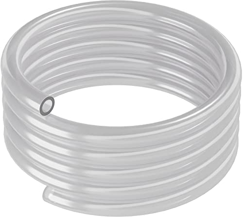 ARKA PVC SCHLAUCH | Ø 12/16 mm | Farbe: Transparent | Länge: 5 m | Langlebiger Flexschlauch | Ideal als Aquariumschlauch, Wasserschlauch & Luftschlauch | Für Aquarium, Teich, Haushalt, Werkstatt von ARKA