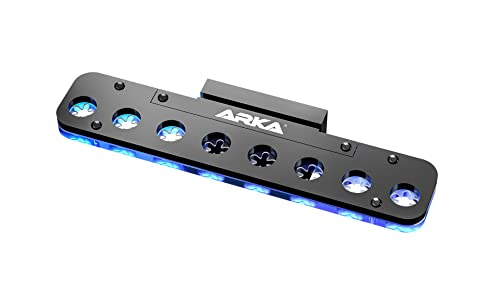 ARKA myREEF-FRAG Rack - mit 8 Löchern - Hochwertiger Korallen Ableger Halter mit starkem Magneten für Meerwasseraquarien, inkl. Silikonsicherungen, Lochdurchmesser ca. 15mm. von ARKA