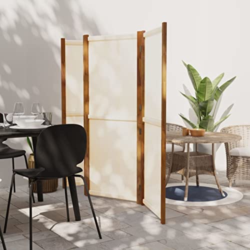 ARKEM 4-TLG. Raumteiler Cremeweiß 280x180 cm Room Divider Paravent Outdoor Wetterfest von ARKEM