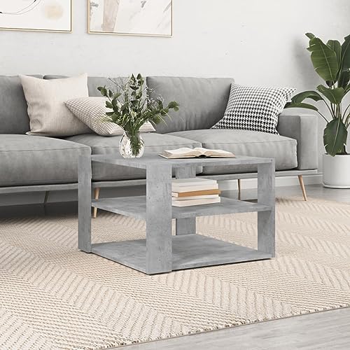 ARKEM Couchtisch Betongrau 59,5x59,5x40 cm Holzwerkstoff Tisch FüR Wohnzimmer Couchtische Wohnzimmer Tisch FüR Couch Wohnzimmertisch von ARKEM