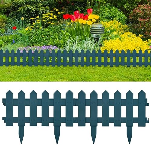 ARKEM Rasenkanten 25 STK. Grün 10 m PP Beetumrandung Kunststoff Landscape Edging Kunststoff Begrenzungssperre von ARKEM
