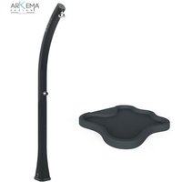 Arkema Design - Arkema 23 Lt Solar Garden Shower Happy 100 Mit anthrazitfarbener Duschwanne Anthrazit von ARKEMA DESIGN