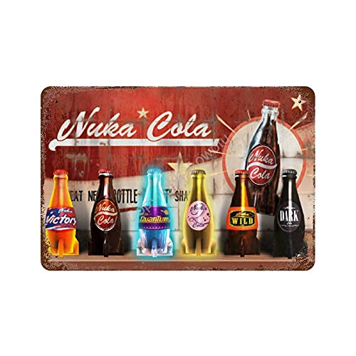 Zap That Thirst Nuka Cola VICFORY Quantum Wild BARK Vintage Blechschilder Kunst Wohnaccessoires displate Retro Metallplaketten Eisen Malerei Rusty Wanddekoration Poster von ARKING