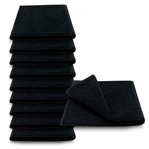 ARLI 10x Gästetuch 30 x 50 cm schwarz 10er Set Pack Gästetücher Handtuch 100% Baumwolle 10 Handtücher hochwertige Frottier Frottee klassisch Design Handtuchaufhänger Aufhänger von ARLI