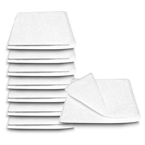 ARLI 8X Handtuch 50 x 90 cm weiß 8er Set Pack Gästetücher Handtuch 100% Baumwolle 10 Handtücher hochwertige Frottier Frottee klassisch Design Handtuchaufhänger Aufhänger Weiss von ARLI