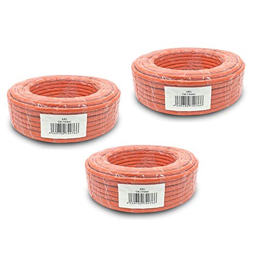 ARLI CAT 7 Verlegekabel 300 m Netzwerkkabel CAT.7 3 x 100 m LAN Halogenfrei Installationskabel SFTP S/FTP CAT7 PIMF Kabel Netzwerk Verkabelung Datenkabel AWG23/1 Gigabit Kupfer Ethernet 300m 3x 100m von ARLI