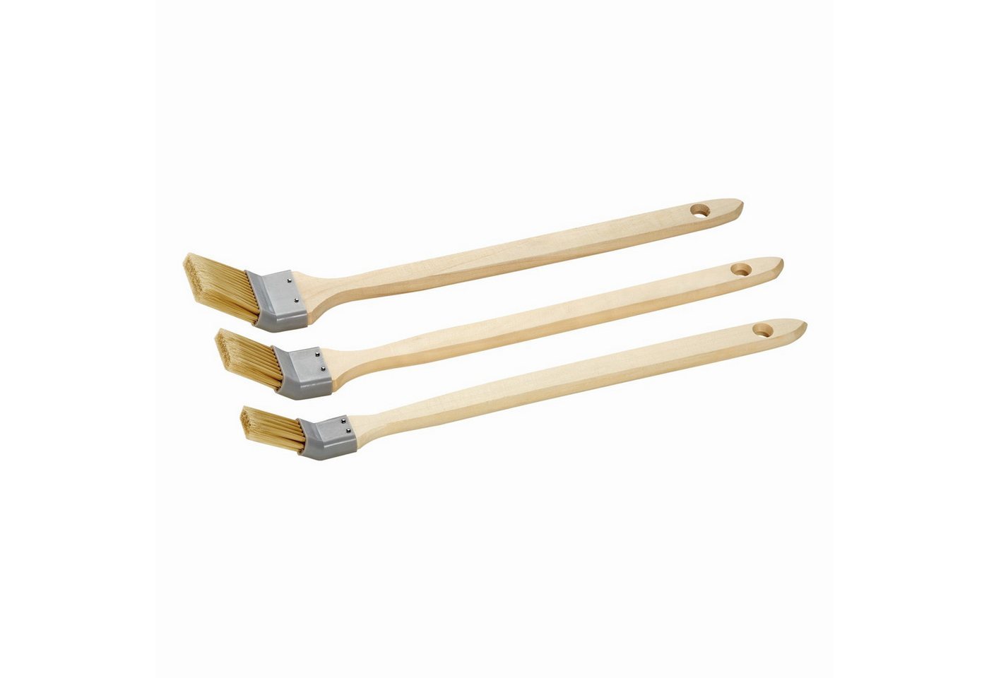 ARLI Heizkörperpinsel Eckenpinsel Set Pinsel set mit 25 mm / 35 mm / 50 mm, (3 St), mit langem Holzgriff von ARLI