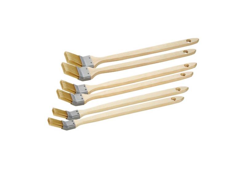 ARLI Heizkörperpinsel Eckenpinsel Set Pinsel set mit 25 mm / 35 mm / 50 mm, (6 St), mit langem Holzgriff von ARLI
