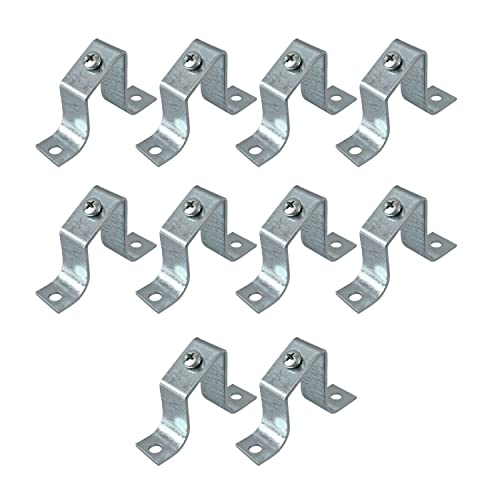 ARLI Schrägwinkel Hutschiene 10 Stück Tragschienenhalter Hutschienenhalter Abstandhalter schräg verzinkt mit Gewinde M5 ( 10 x Halterung ) von ARLI