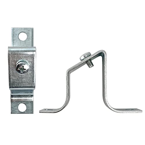 ARLI Schrägwinkel Hutschiene 2 Stück Tragschienenhalter Hutschienenhalter Abstandhalter schräg verzinkt mit Gewinde M5 (2 x Halterung) von ARLI