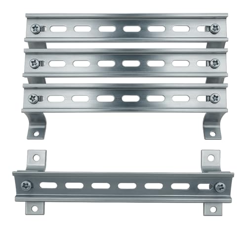 ARLI Hutschienen Set – 4x Tragschiene 200 mm gelocht 35x7 mm + 4x Schrägwinkel mit M5 Gewinde Stahl verzinkt für Schaltschrank Verteilerkasten Halter Set zur Winkelmontage ARLI Hutschienen Set – 4x Tragschiene 200 mm gelocht 35x7 mm + 4x Schrägwinkel mit M5 Gewinde Stahl verzinkt für Schaltschrank Verteilerkasten Halter Set zur Winkelmontage von ARLI