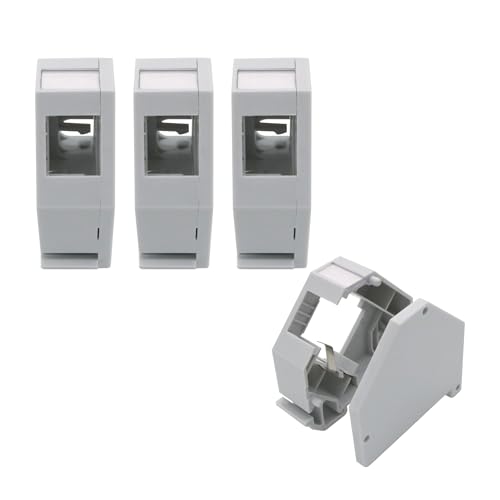 ARLI Hutschienenadapter für RJ45 Keystone Modul – 4 Modularer Adapter für 35 mm Standard-Tragschienen mit Erdungsfeder Abdeckung Beschriftungsfeld – Universal für alle Cat Keystone Jacks – 4X Stück ARLI Hutschienenadapter für RJ45 Keystone Modul – 4 Modularer Adapter für 35 mm Standard-Tragschienen mit Erdungsfeder Abdeckung Beschriftungsfeld – Universal für alle Cat Keystone Jacks – 4X Stück von ARLI