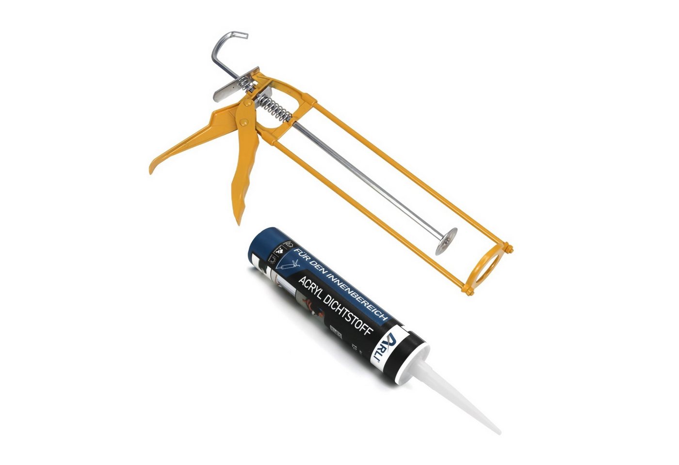 ARLI Maleracryl Kartuschenpresse + Acryl, Maleracryl Dichtstoff Bauacryl Fugendichter, (1-tlg) von ARLI