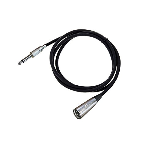 ARLI Mikrofonkabel 5m – XLR male auf 6,3 mm Klinke vergoldet | 3-polig symmetrisch für Mikrofon Mischpult Studio PA System von ARLI