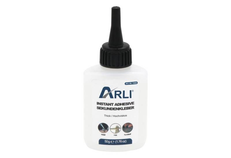 ARLI Klebstoff Cyanoacrylat Sekundenkleber 50g, (Set, 1-tlg), Universal Cyanacrylat Kleber von ARLI