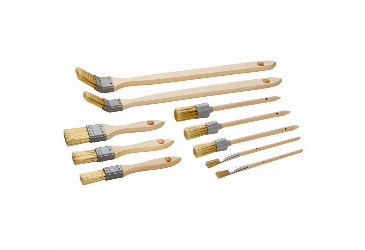 ARLI Pinsel Set, (Set, 10 St), Flachpinsel Ringpinsel Eckenpinsel Universalpinsel für Malerarbeiten von ARLI