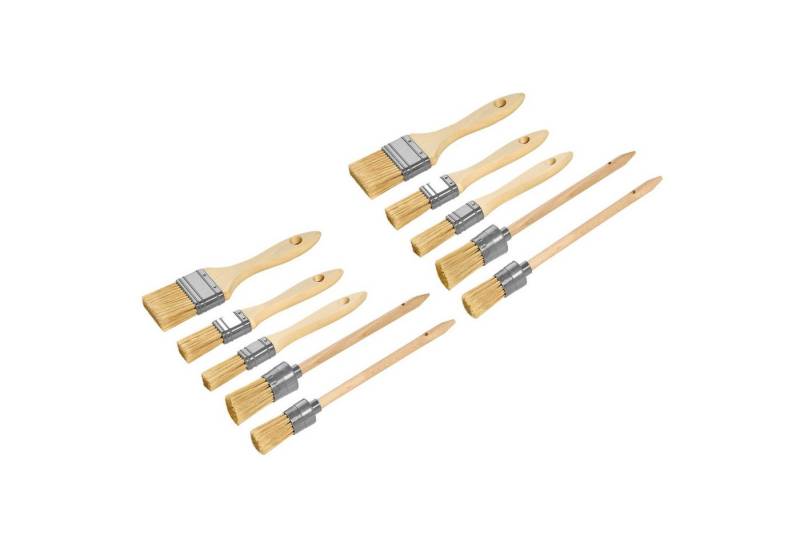 ARLI Pinsel Set mit Flachpinsel und Ringpinsel für Malerarbeiten, (10 St), Flach Rund / Ring Pinseln von ARLI