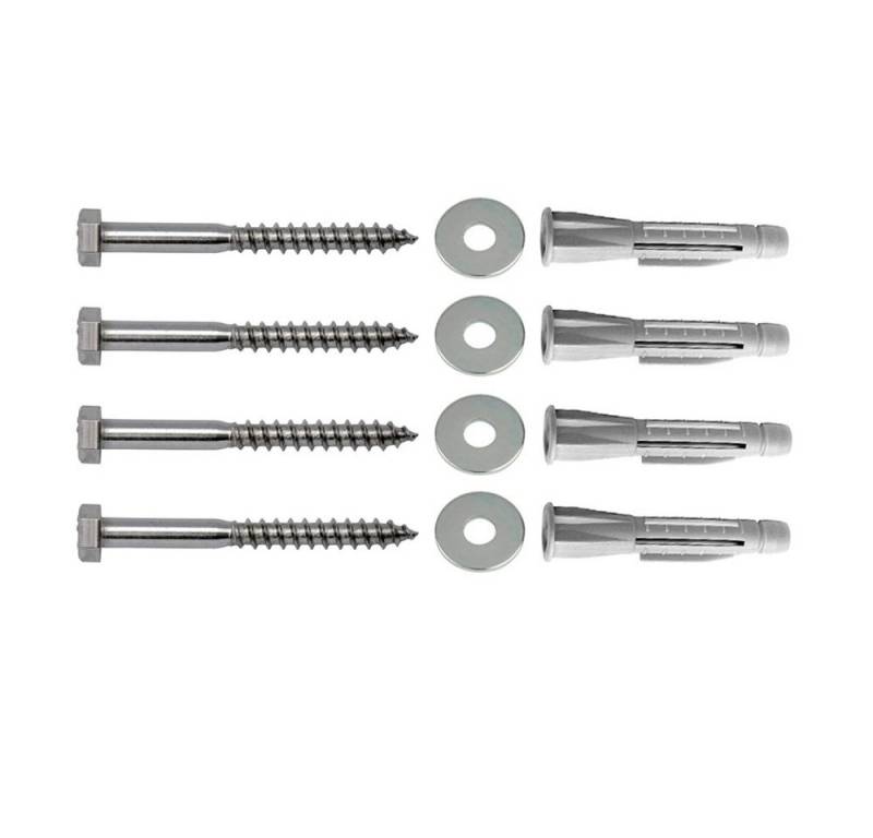 Schraube Schrauben & Dübelset (4 x Schrauben + 4 x Unterlegscheibe + 4x Dübel Set) von ARLI