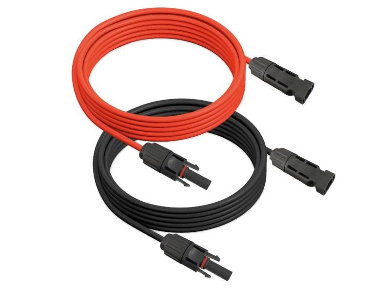 ARLI Solaranlage 5m Solarkabel Verlängerungskabel rot + schwarz 4 mm² mit Solarstecker, (5m, 1-St., Kabel), Solarstecker Solar Kabel Stecker von ARLI