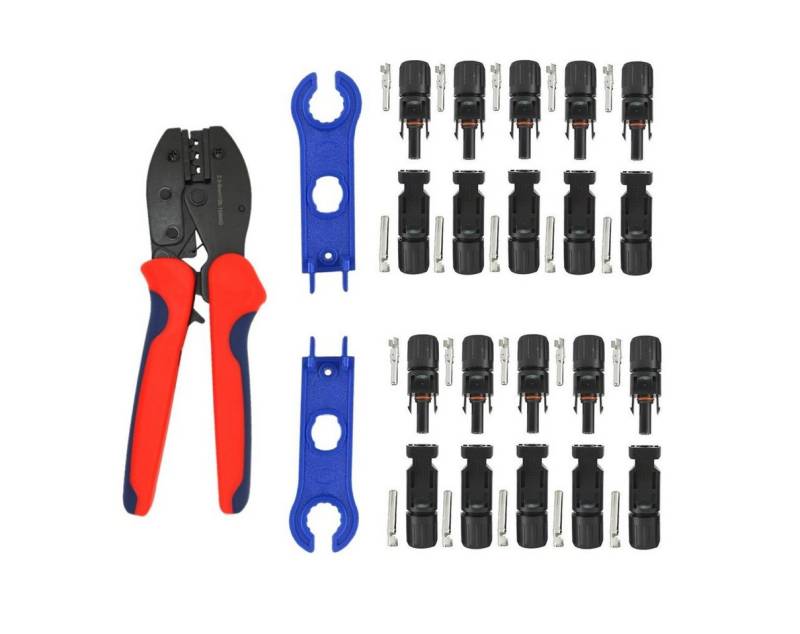 ARLI Solaranlage Solar Crimzange + 10 Paar Solarstecker + Schraubenschlüssel, (Set, 1-St., Werkzeug), Werkzeug Set von ARLI
